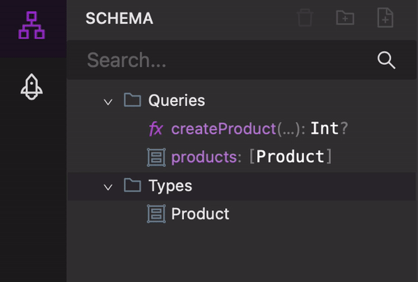 Add types on your schema