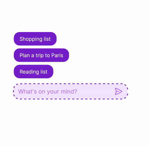 Conversation-like note app
